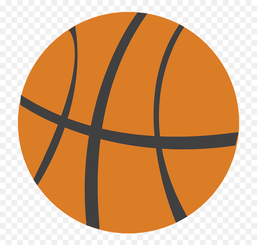 Basketball Emoji Clipart - Circle,Basketball Emoji Transparent