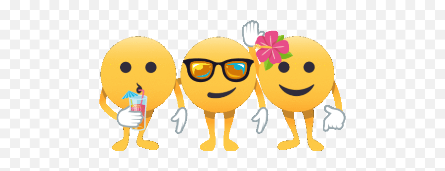 Bonding Summer Fun Gif - Smiley Emoji,Yup Emoji