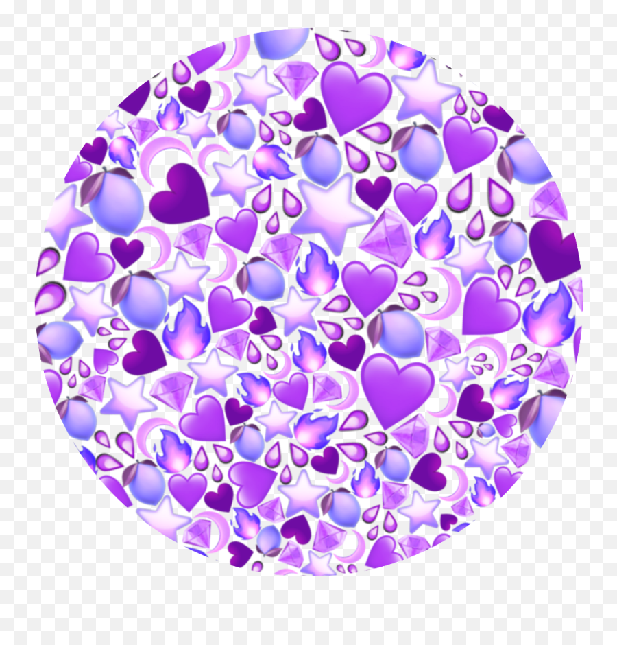 Download Hd - Heart Emoji Background Picsart,Purple Emoji - free  transparent emoji 