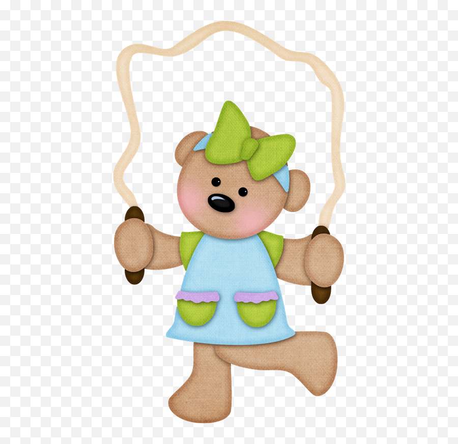 Girl Stuff - Clipart Teddy Bear Girl Spring Png Download Happy Emoji,Dancing Girls Emoji