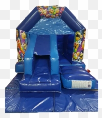 Emoji Bouncy Castle With Slide Hire Kent - Inflatable