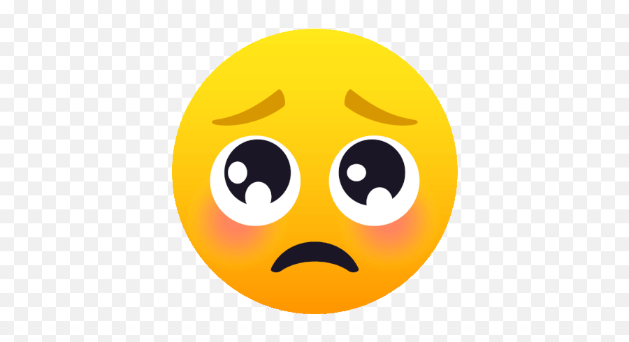 Pleading Face Joypixels Gif - Pleading Face Emoji Gif,Teary Eyed Emoji