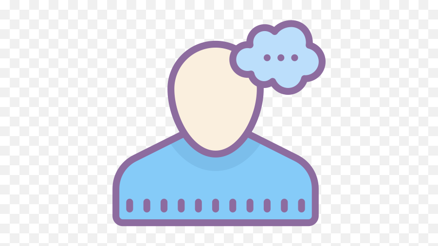 Thinking Male Icon - Dot Emoji,Thinking Emoji Vector