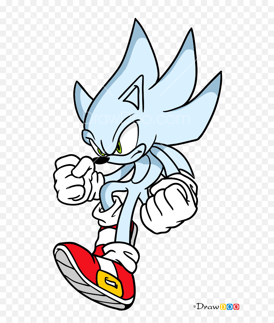 How To Draw Hyper Sonik Sonic The Hedgehog - Hyper Sonic The Hedgehog Drawings Emoji,Sonic The Hedgehog Emoji