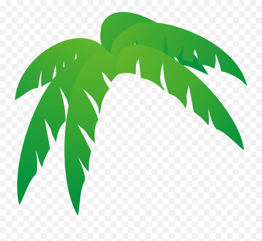 Palm Tree Clip - Palm Tree Leaves Clipart Emoji,Palm Tree Emoji Png