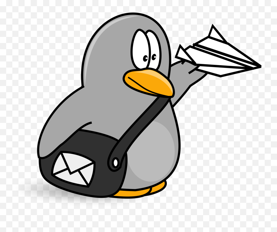 Open - Penguin Mail Clipart Emoji,Pittsburgh Penguins Emoji