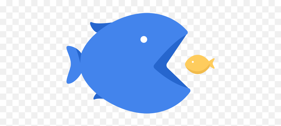 Free Small Icons At Getdrawings - Big Fish Eating Small Fish Icon Emoji,Magnifying Glass Fish Emoji