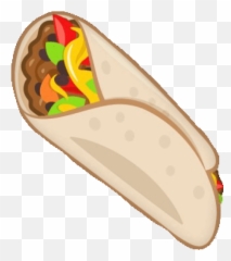 Top Chicken Taco Rolls Stickers For - Burrito Emoji Transparent Background,Tacos Emoji