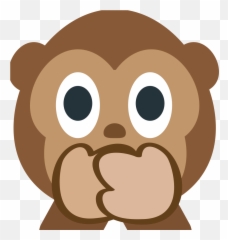 Emojione1 1f64a - Cartoon Emoji,Wide Eye Emoji