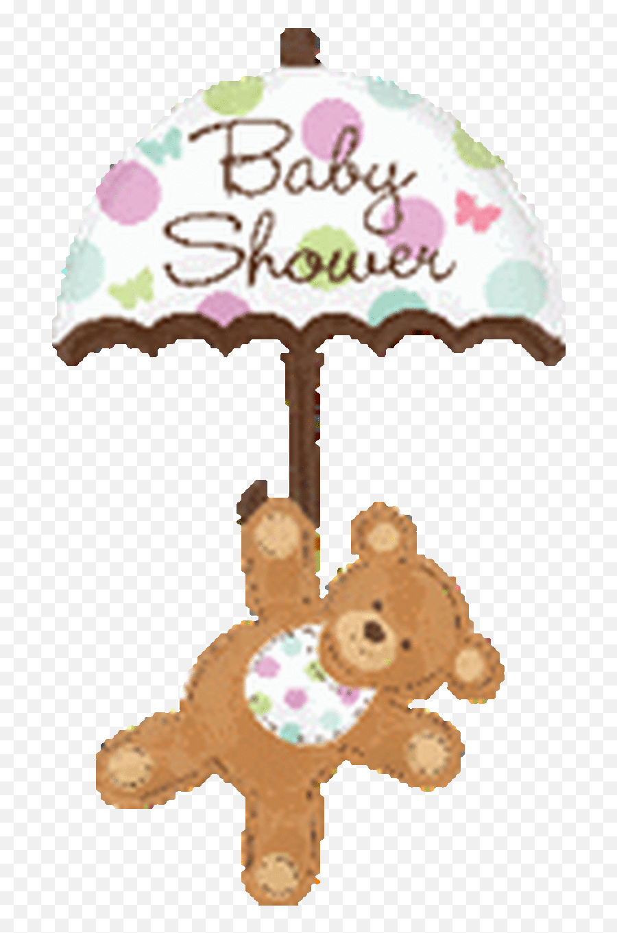 Baby Shower Unbrella Bear - Baby Shower Bear Foil Balloon Emoji,Bear Fire Emoji