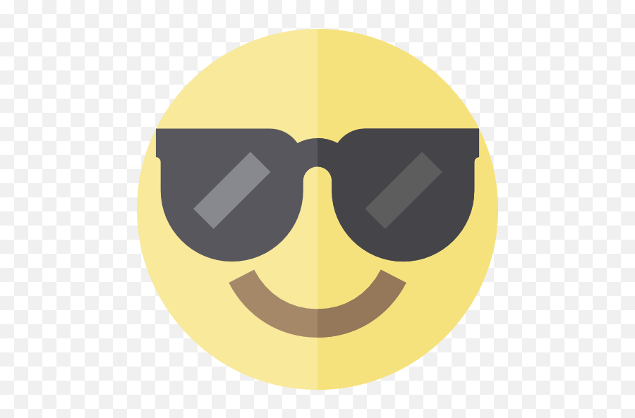 Cool Emoticons Emoji Feelings Smileys Icon - Feeling Cool Emoji,Cool Emoticons