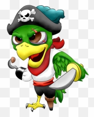 Download Pirate Parrot Image Hq Png Image - Parrot Pirate Clip Art Emoji,Parrot Emoji