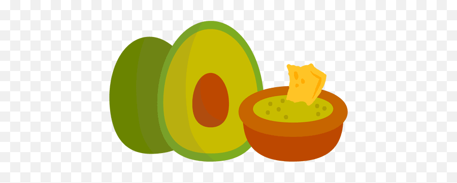 Avocado Cartoon Transparent Png - Guacamole Cartoon Emoji,Guacamole Emoji