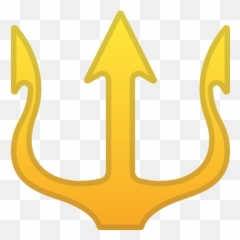 Emblema De Tridente Emoji - Emoji Tridente,Emoji Diablito