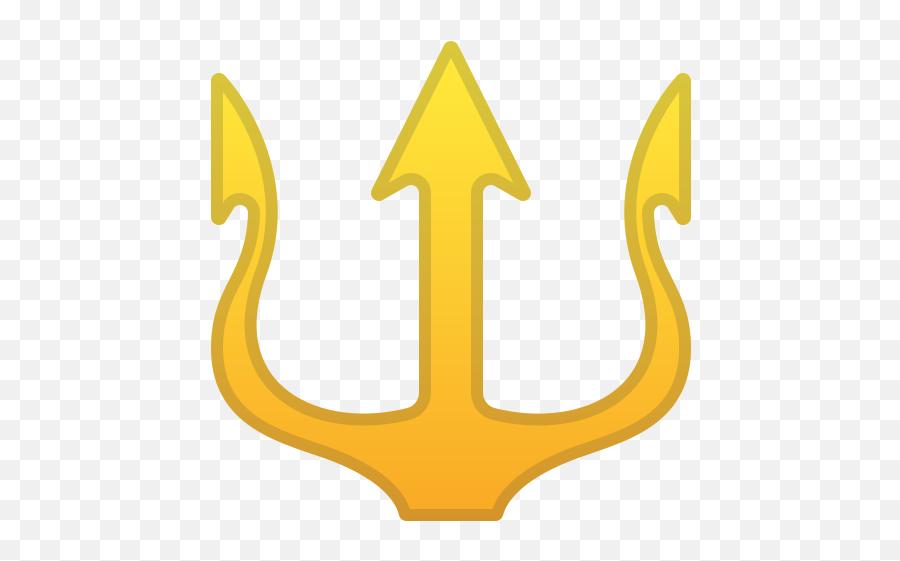Emblema De Tridente Emoji - Emoji Tridente,Emoji Diablito