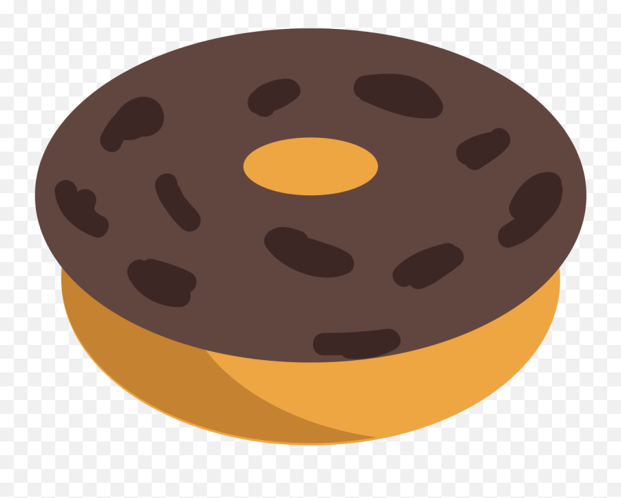 Emojione1 1f369 - Chocolate Chip Cookie Emoji,Chocolate Chip Emoji