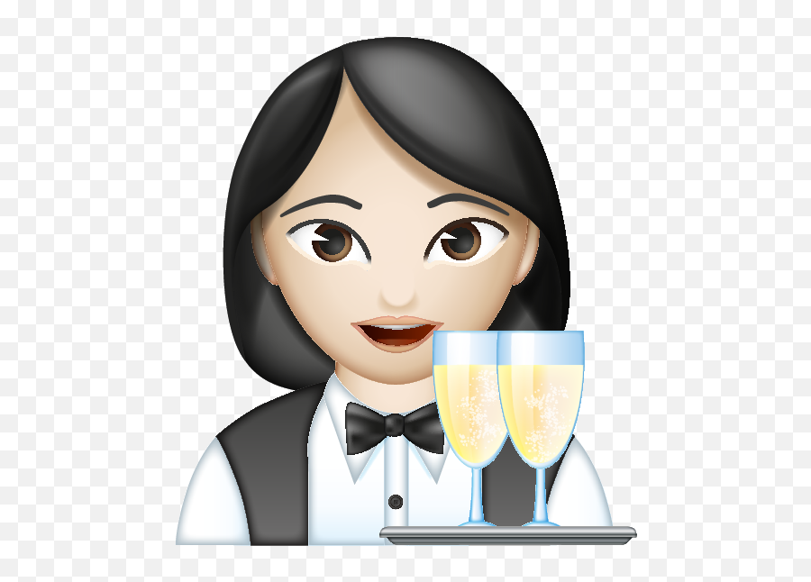 Emoji - Cartoon,Waitress Emoji