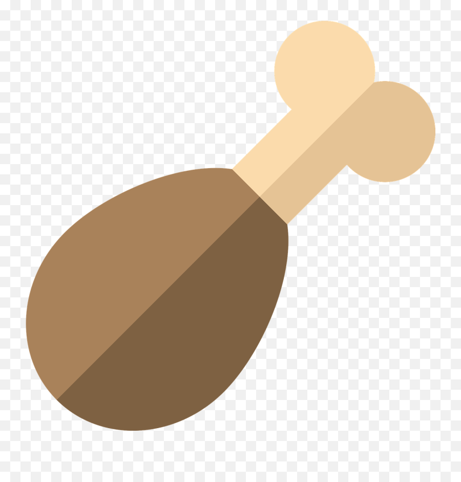 Drumstick Chicken Meat Food Bone - Turkey Leg Clipart Transparent Background Emoji,Chicken Dinner Emoji