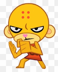 Tree Friends Buddhist Monkey Clipart - Happy Tree Friends Monkey Emoji,Bts Emoji Characters