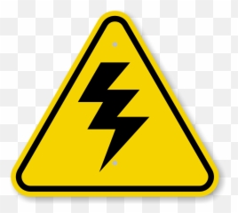 High Voltage Power Symbols Clipart - Warning Emoji