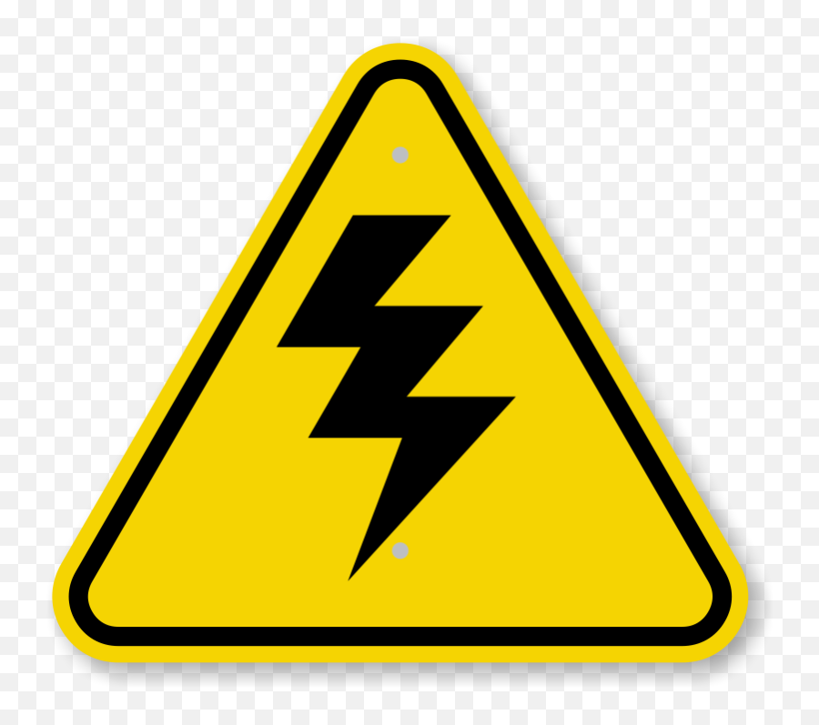 High Voltage Power Symbols Clipart - High Voltage Warning Symbol Emoji,Voltage Emoji