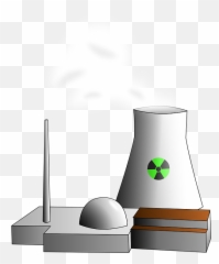 Free Radiation Nuclear Vectors - Power Plant Clipart Emoji