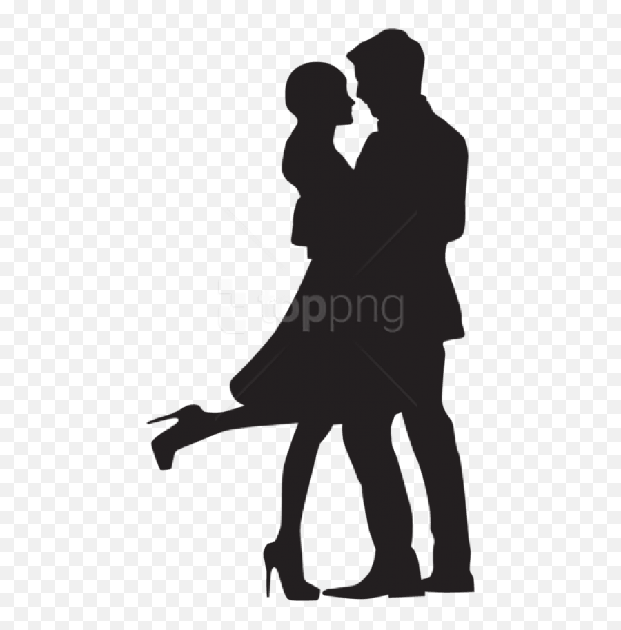 Free Png Download Couple In Love Silhouette Png Png - Couple Couple In Love Silhouette Emoji,Gay Couple Emoji