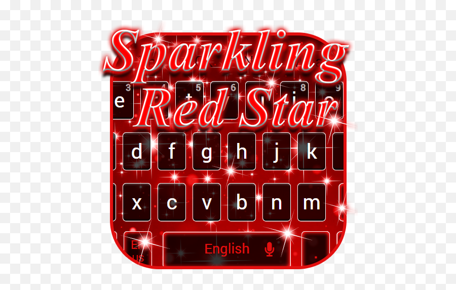 Sparkling Red Star Keyboard Theme - Mga App Sa Google Play Graphic Design Emoji,Red Star Emoji