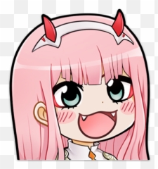 Indexer of releases16JUNE20196 EMOTES - Zero Two Chibi Png Emoji