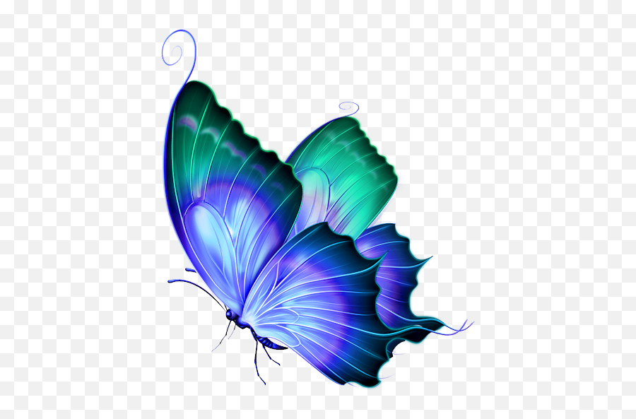 Pin - Butterfly Clipart Transparent Background Emoji,Blue Butterfly Emoji