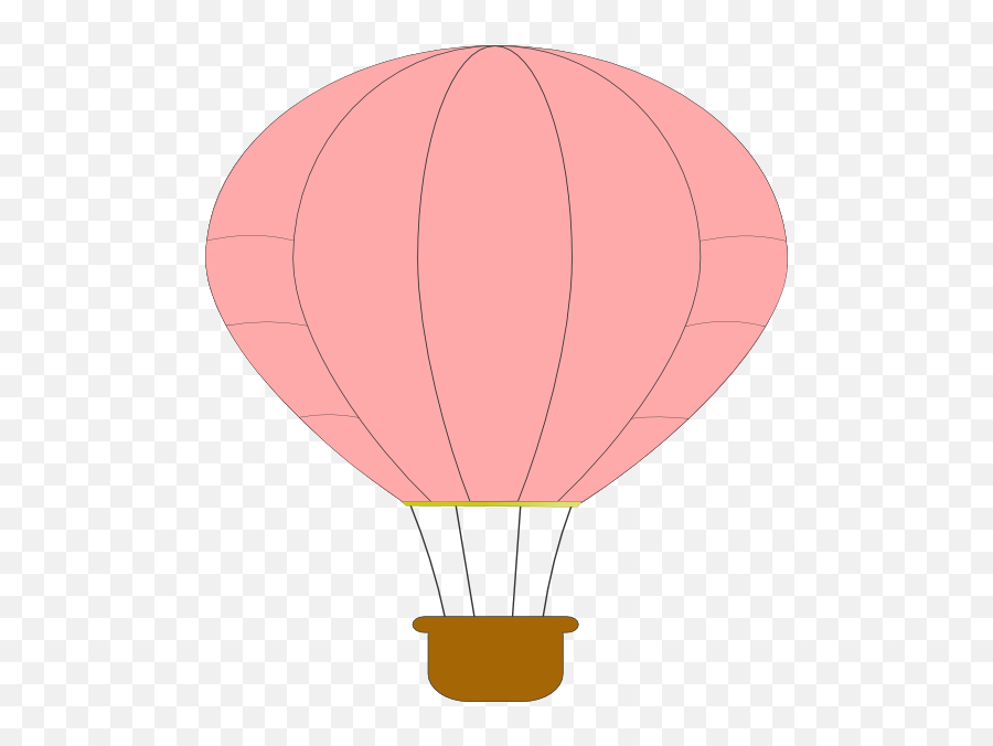 Pink Hot Air Balloon Clipart - Air Balloon Png Cartoon Transparent Emoji,Hot Air Balloon Emoji