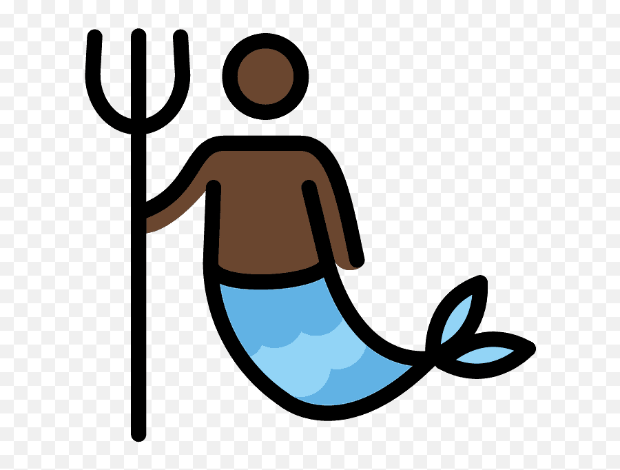 Merman Emoji Clipart - Mermaid,Slide Emoji