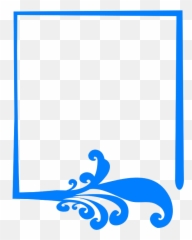 Blue Artistic Frame Png Svg Clip - Vertical Emoji
