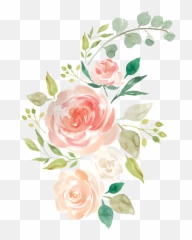 Watercolour Flowers Baby bedding Watercolor painting - Png Emoji