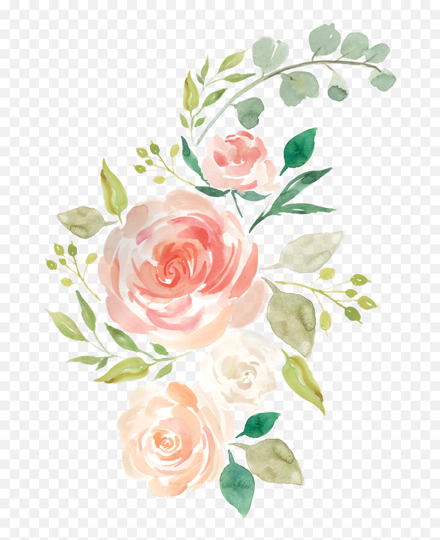 Watercolour Flowers Baby Bedding Watercolor Painting - Watercolor Flower Png Emoji,Flower Emoji Tumblr