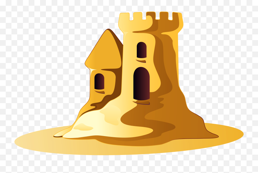 Sand Castle Png Clipart - Sandcastle Clipart Png Emoji,Castle Book Emoji