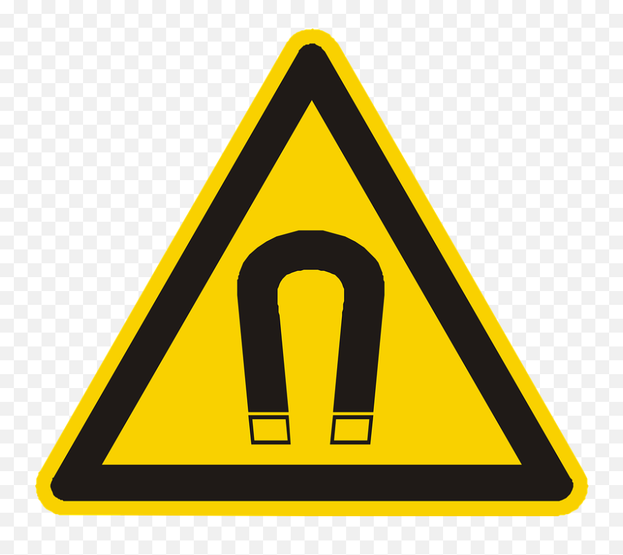 Strong Magnetic Field Warning - Workplace Hazards Emoji,Roll Safe Emoji