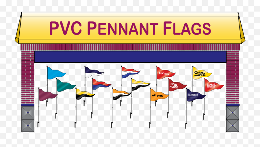 Open House Pennant Flags - Open House Pennant Flags Emoji,Sicilian Flag Emoji