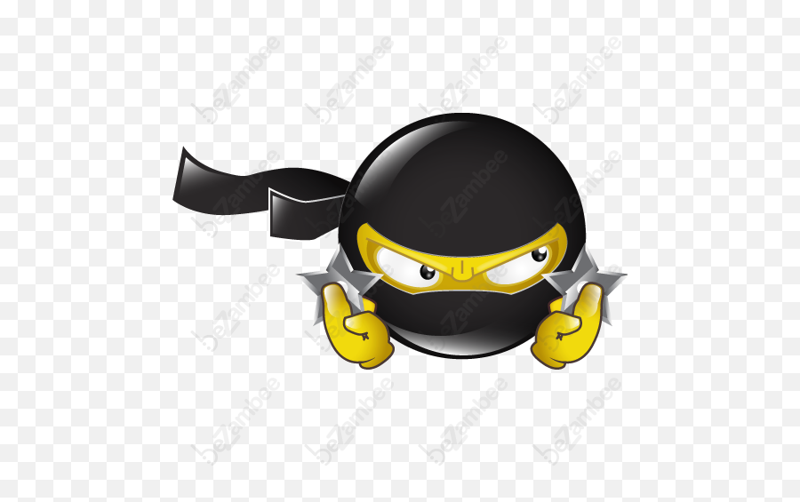 Cartoon Emoji,Ninja Emoticon