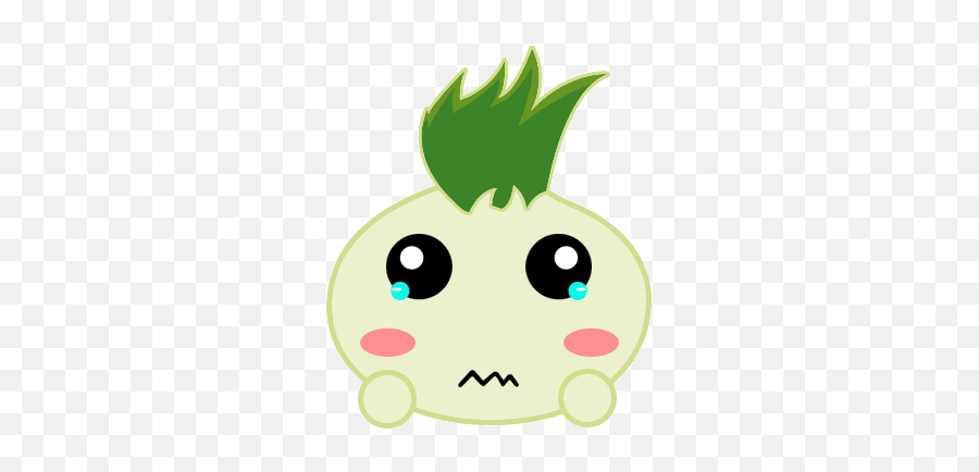 Chibi Onion - Cartoon Emoji,Onion Emoji