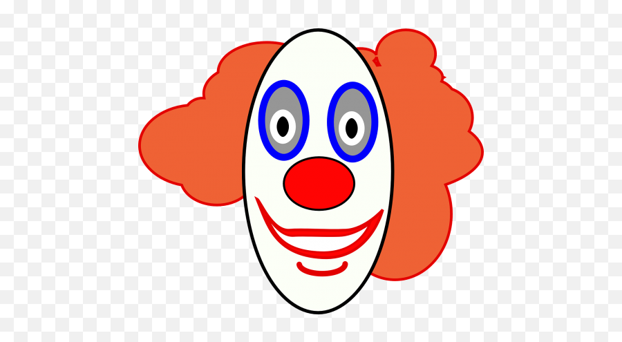 Clown Face Smiley Happy Fun - Clown Face Clip Art Emoji,Emoji Clown