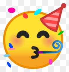 Noto Emoji Pie 1f973 - Emoji With Party Hat,Android Emoji