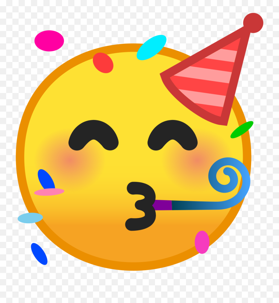 Noto Emoji Pie 1f973 - Emoji With Party Hat,Android Emoji