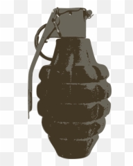 Hand Grenade Weapon - Clip Art Emoji