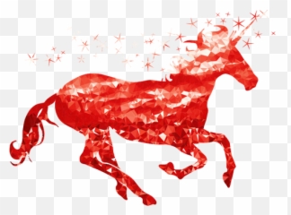 Ruby Unicorn - Silhouette Free Svg Emoji