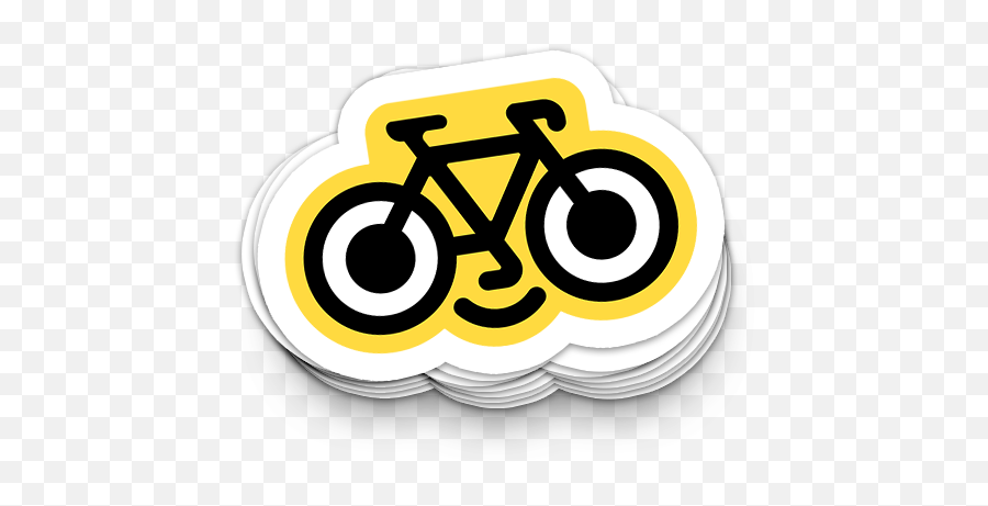 Happy Bike Stickers - Emblem Emoji,Biker Emoticon