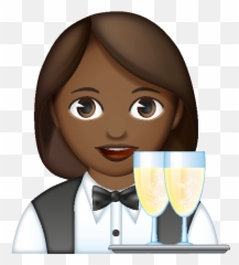 Emoji - Cartoon,Waitress Emoji