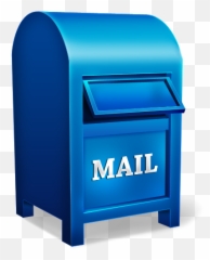 Letter Red Blue Drop Boxes - Mail Box Emoji,Mailbox Emoji