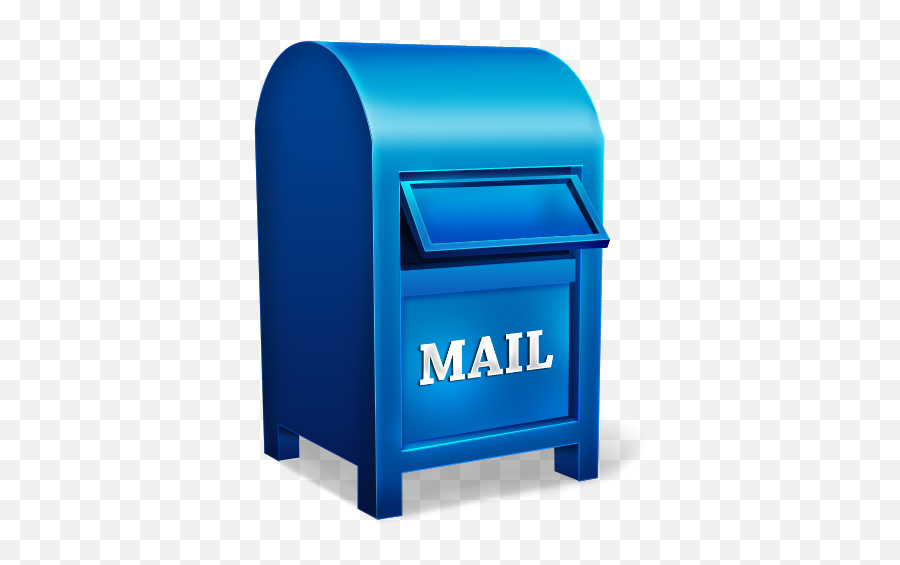 Letter Red Blue Drop Boxes - Mail Box Emoji,Mailbox Emoji