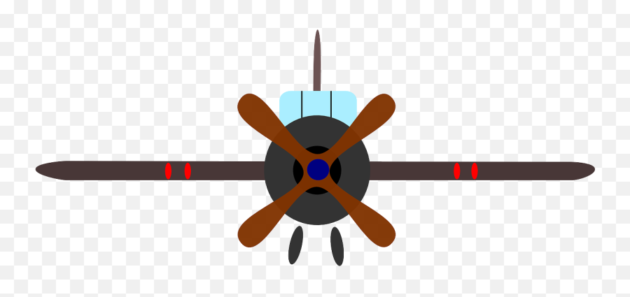 Aircraft Airplane Propeller Simple Free - Avião De Frente Desenho Emoji,Ceiling Fan Emoji